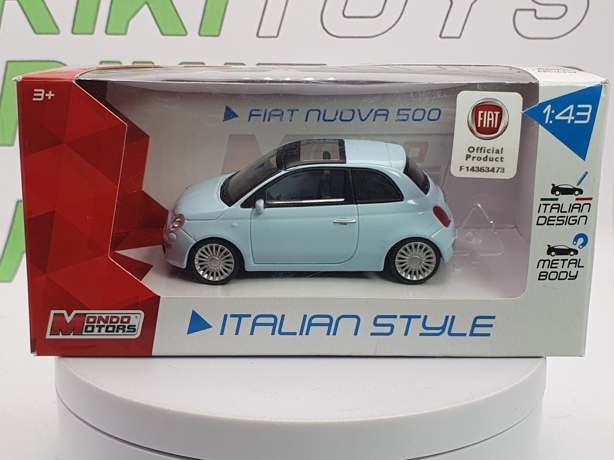 Fiat 500 MondoMotors 1/43 Azzurro 2007 - RikiToys - MondoMotors