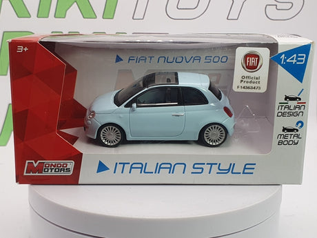 Fiat 500 MondoMotors 1/43 Azzurro 2007 - RikiToys - MondoMotors