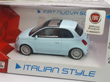 Fiat 500 MondoMotors 1/43 Azzurro 2007 - RikiToys - MondoMotors