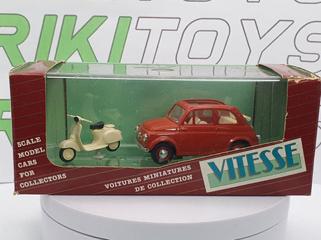 Fiat 500 N con Vespa 50 Vitesse 1/43 - RikiToys - Vitesse#