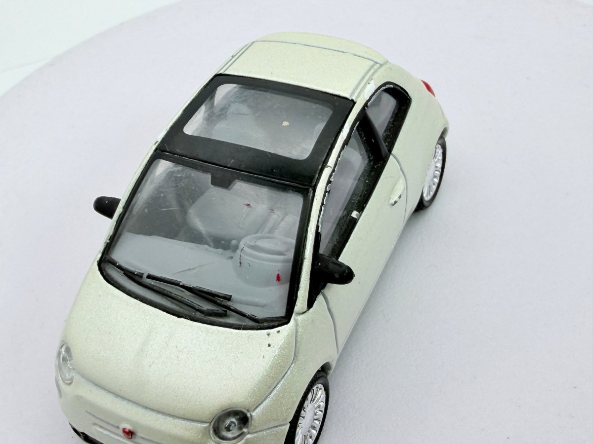 Fiat 500 Norev 1/57 Bianco 2007 - RikiToys - Norev