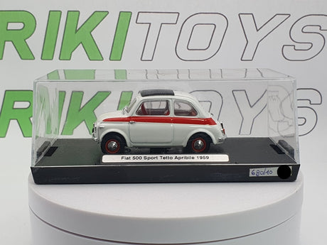 Fiat 500 Sport Brumm 1/43 Bianco 1959 - RikiToys - Brumm