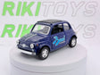 Fiat 500F Baci Kinsmart 1/24 Blu 1965 - RikiToys - Kinsmart