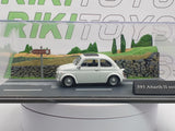 Fiat 595 Abarth Universal Hobbies 1/43 Bianco - RikiToys - Universal Hobbies