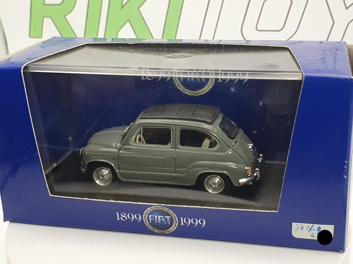 Fiat 600 D Trasformabile Brumm 1/43 Grigio 1960 - RikiToys - Brumm