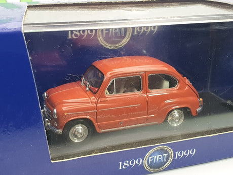 Fiat 600 D Trasformabile Brumm 1/43 Rosso 1960 - RikiToys - Brumm