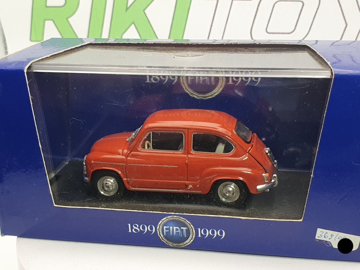 Fiat 600 D Trasformabile Brumm 1/43 Rosso 1960 - RikiToys - Brumm