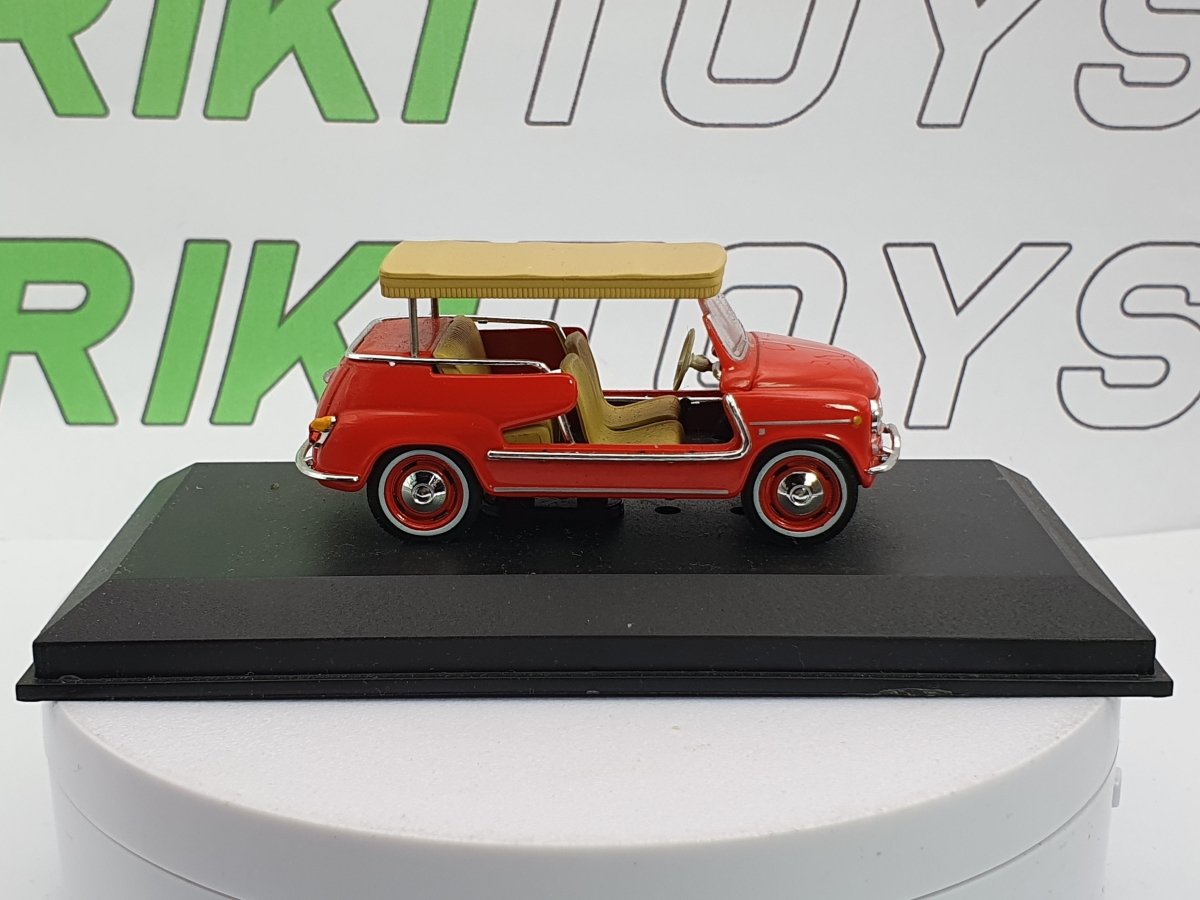 Fiat 600 Jolly Ghia Edicola 1/43 Rosso - RikiToys - Edicola#