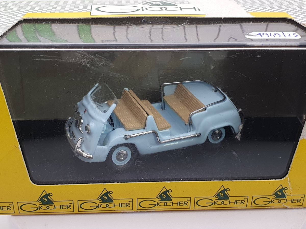 Fiat 600 Multipla Jolly Giocher 1/43 Azzurro 1958 - RikiToys - Giocher