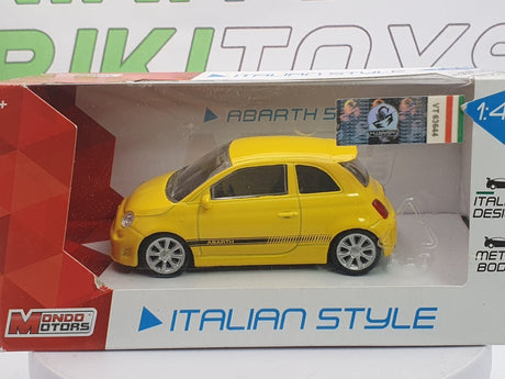 Fiat Abarth 500 Mondo Motors 1/43 Giallo 2008 - RikiToys - Mondo Motors