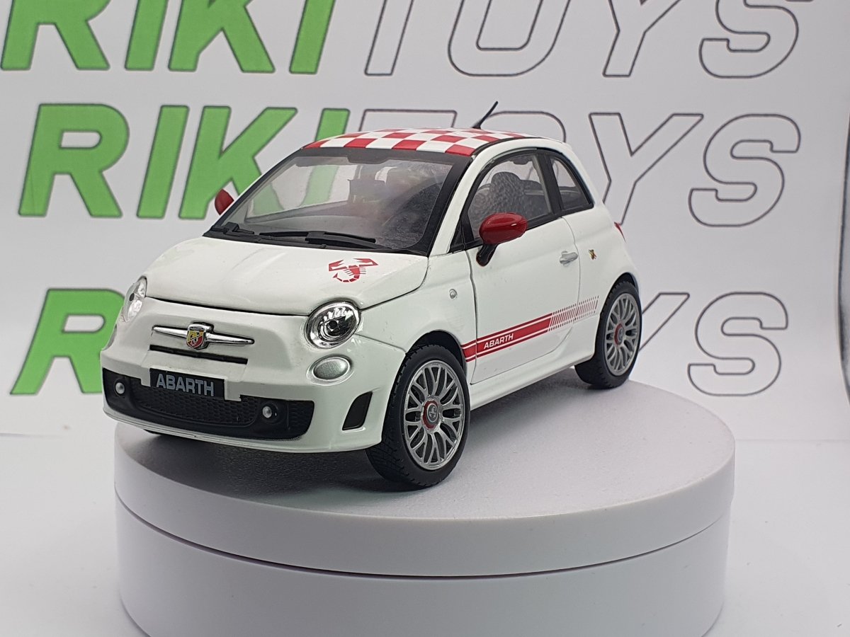 Fiat Abarth 500 Motorama 1/24 Bianco 2008 - RikiToys - Motorama
