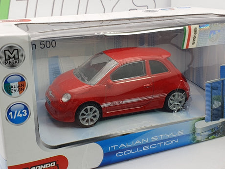 Fiat Abarth 595 Mondo Motors 1/43 Rosso 2008 - RikiToys - Mondo Motors