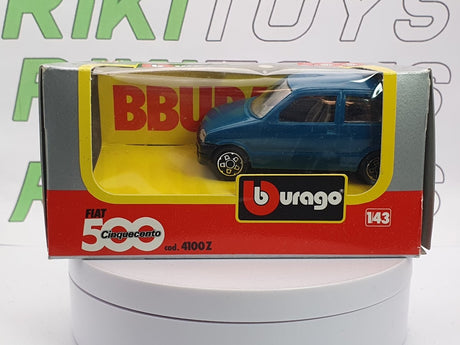Fiat Cinquecento Burago 1/43 Blu 1992 - RikiToys - Burago