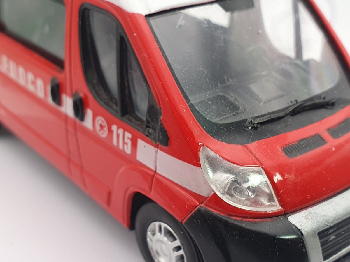 Fiat Ducato Bus Motorama 1/43 Rosso - RikiToys - Motorama