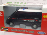 Fiat Ducato Minibus Burago 1/43 Blu - RikiToys - Burago