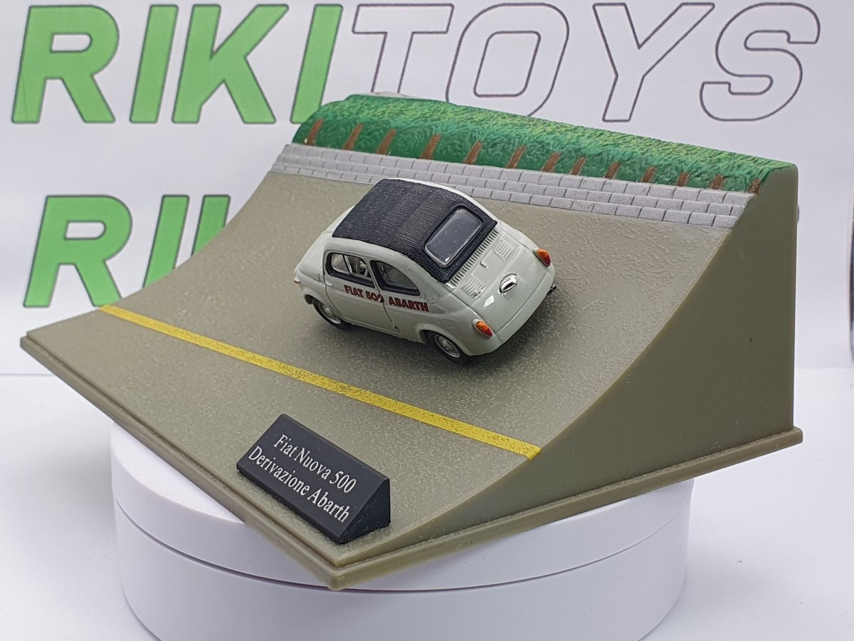 Fiat Nuova 500 Abarth Universal Hobbies 1/43 Grigio 1958 - RikiToys - Universal Hobbies