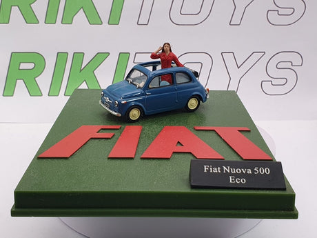 Fiat Nuova 500 Universal Hobbies 1/43 Blu 1957 - RikiToys - Universal Hobbies
