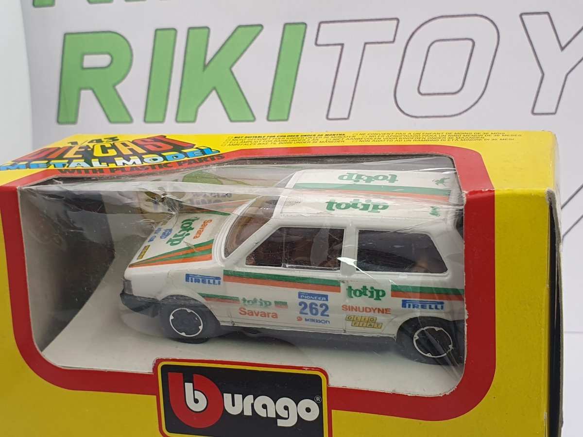 Fiat Uno Totip Burago 1/43 Bianco 1983 - RikiToys - Burago
