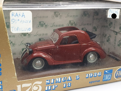 Fiat/Simca 5 Serie limitata Brumm 1/43 Ruggine 1936 - RikiToys - Brumm