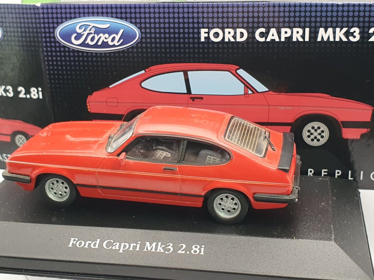 Ford Capri MK3 2.8 Atlas 1/43 Rosso 1977 - RikiToys - Atlas