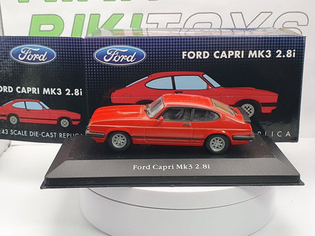 Ford Capri MK3 2.8 Atlas 1/43 Rosso 1977 - RikiToys - Atlas