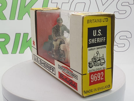 Harley Davidson Electra Glide Britains 1/32 Bianco 1965 - RikiToys - Britains