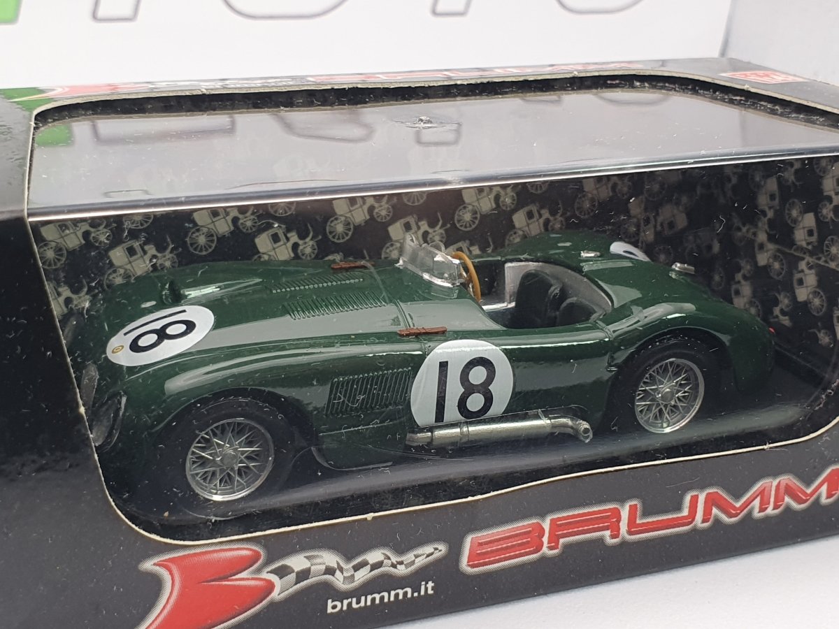 Jaguar C Type Brumm 1/43 Verde 1953 - RikiToys - Brumm