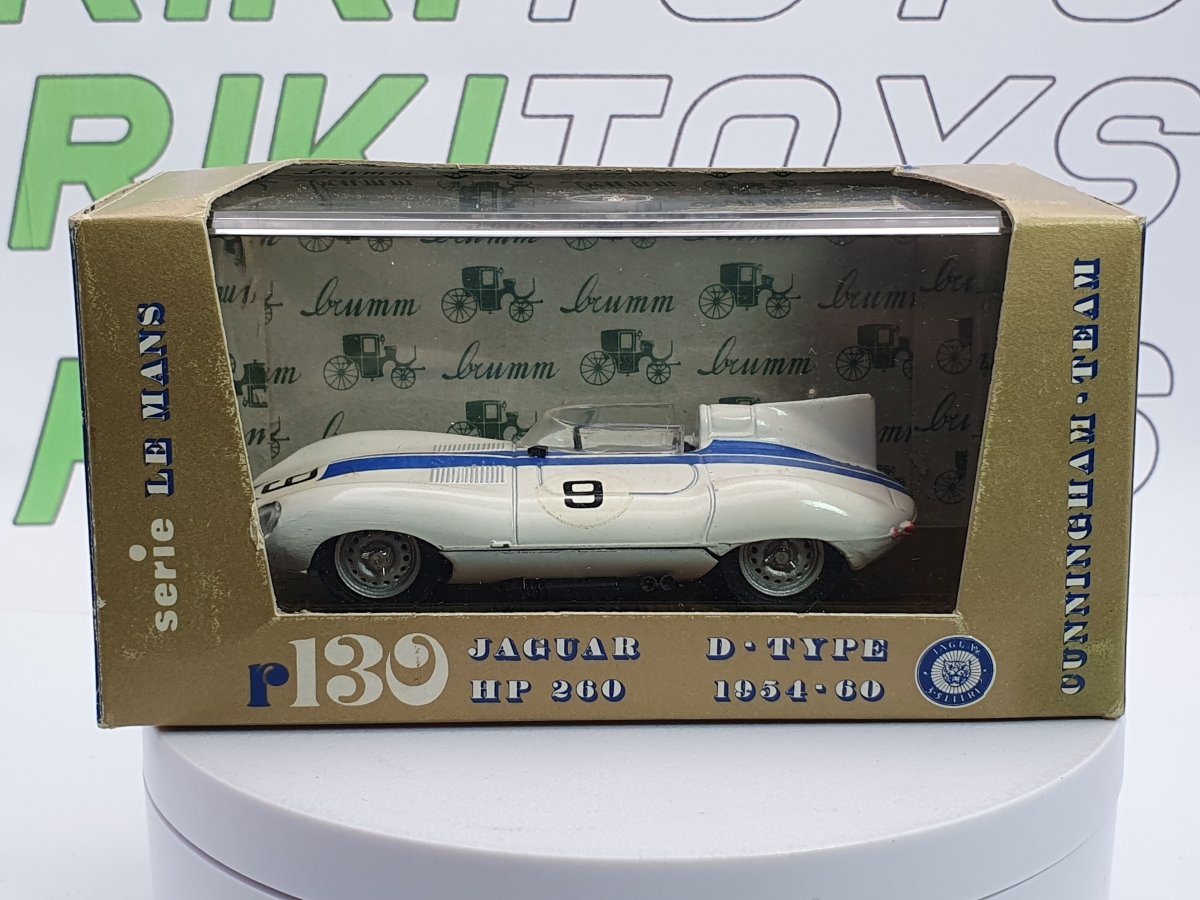 Jaguar D Type Brumm 1/43 Bianco 1954 - RikiToys - Brumm
