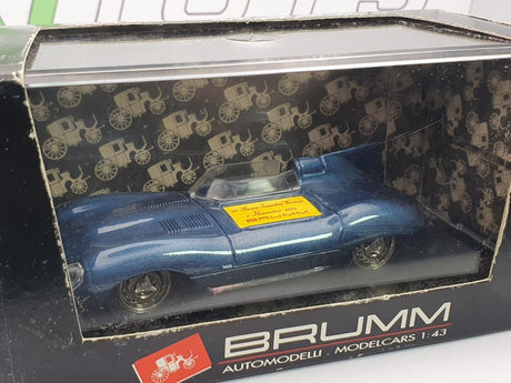 Jaguar D - Type Brumm 1/43 Blu 1954 - RikiToys - Brumm