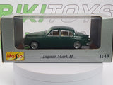 Jaguar MK2 Maisto 1/43 Verde 1959 - RikiToys - Maisto