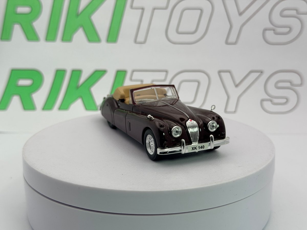 Jaguar XK 140 Cabrio Edicola 1/43 Marrone - RikiToys - Edicola