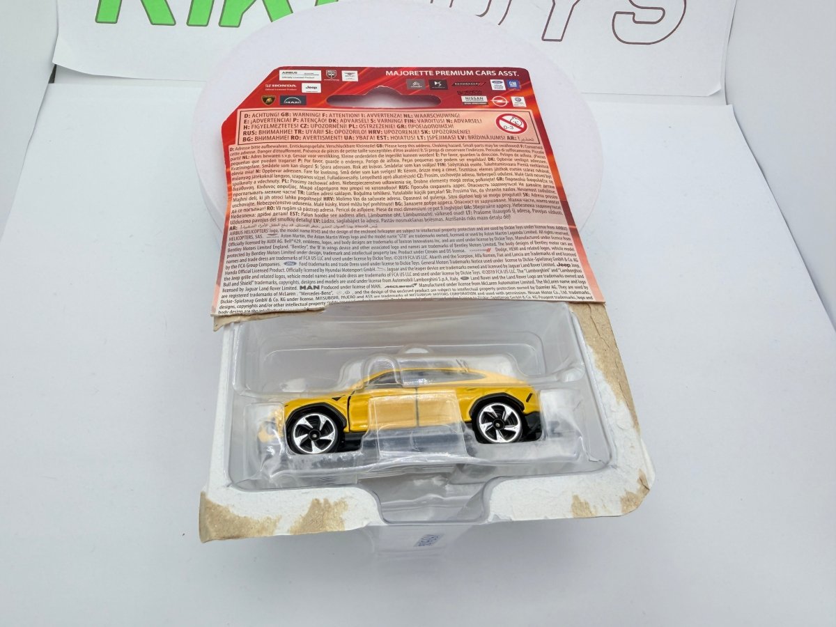 Lamborghini Urus Majorette 1/57 Giallo - RikiToys - Majorette