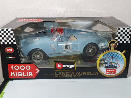 Lancia Aurelia B 24 Burago 1/18 Azzurro 1955 - RikiToys - Burago