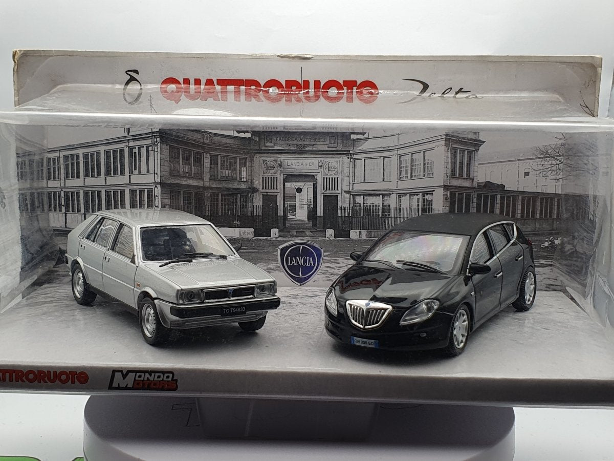 Modèle Réduit Lancia Delta Mondo Motors 1/43 Noir 2008 - Occasion, Boîte Non Incluse