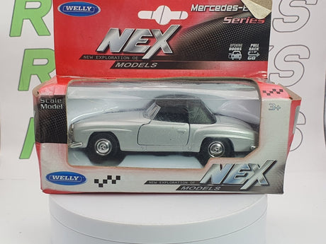 Mercedes Benz 190 SL Welly 1/38 Argento 1955 - RikiToys - Welly