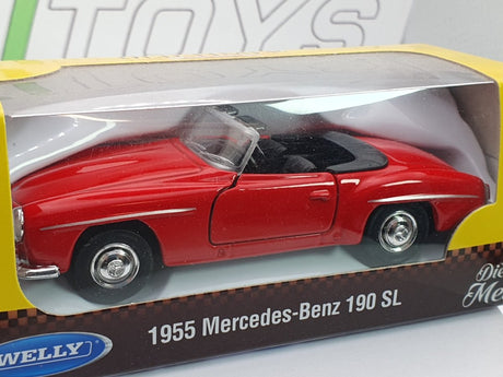 Mercedes Benz 190 SL Welly 1/40 Rosso 1955 - RikiToys - Welly