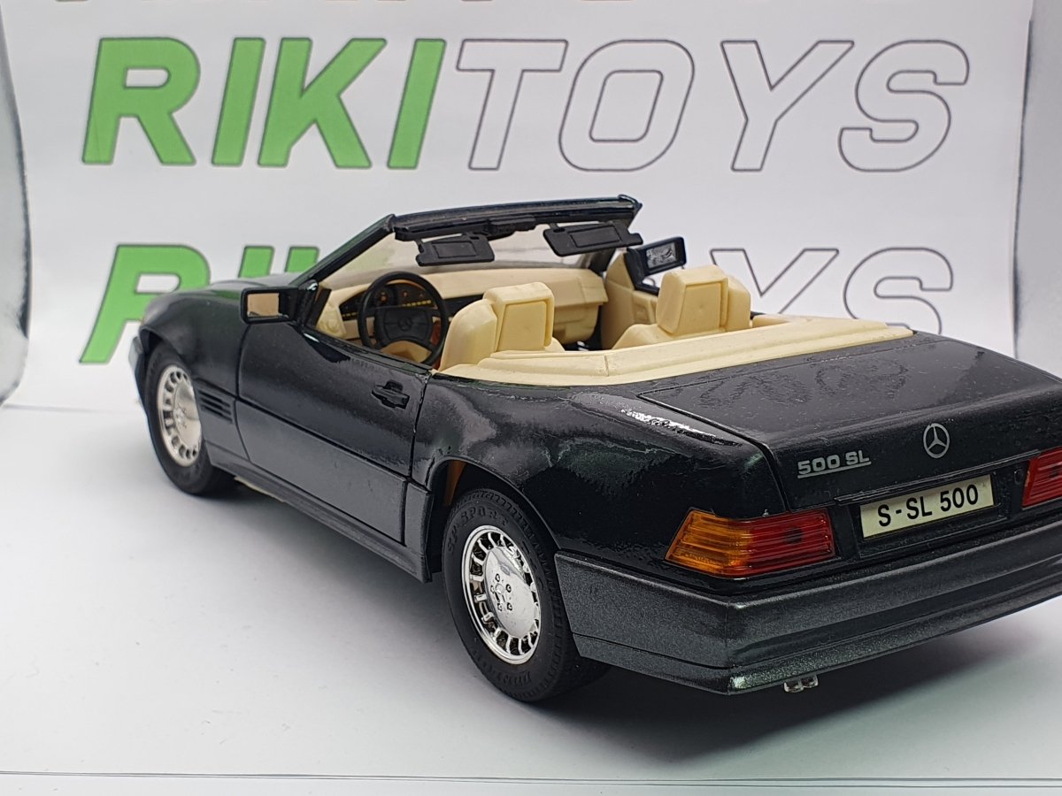 Mercedes Benz 500 SL Maisto 1/18 Nero 1989 - RikiToys - Maisto