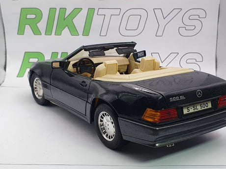 Mercedes Benz 500 SL Maisto 1/18 Nero 1989 - RikiToys - Maisto