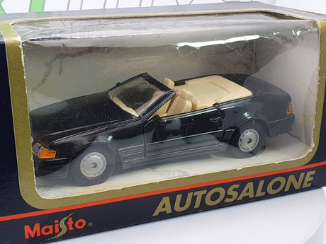 Mercedes Benz 500 SL Maisto 1/38 Nero 1989 - RikiToys - Maisto