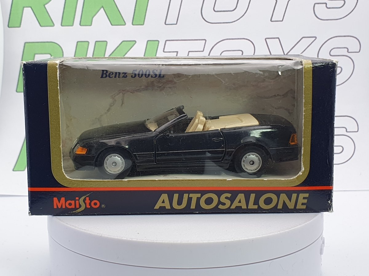 Mercedes Benz 500 SL Maisto 1/38 Nero 1989 - RikiToys - Maisto