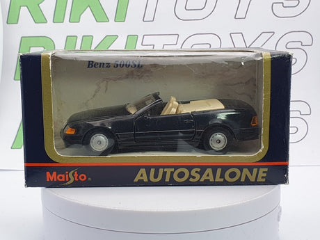 Mercedes Benz 500 SL Maisto 1/38 Nero 1989 - RikiToys - Maisto