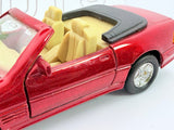 Mercedes Benz 500 SL Welly 1/38 Rosso Metalizzato 1989 - RikiToys - Welly