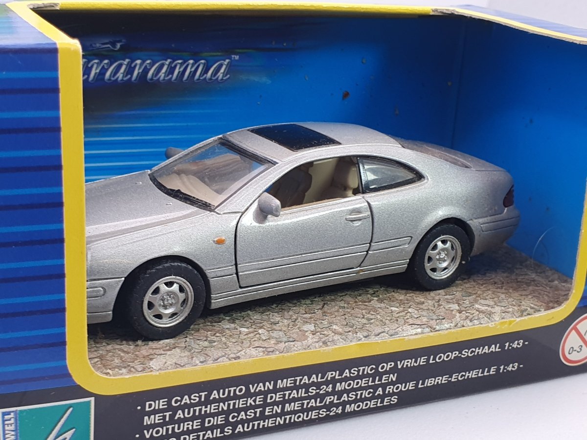 Mercedes Benz CLK 1a serie Cararama 1/43 Argento 1999 - RikiToys - Cararama