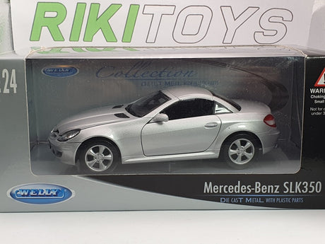 Mercedes Benz SLK 350 Welly 1/24 Argento 2005 - RikiToys - Welly