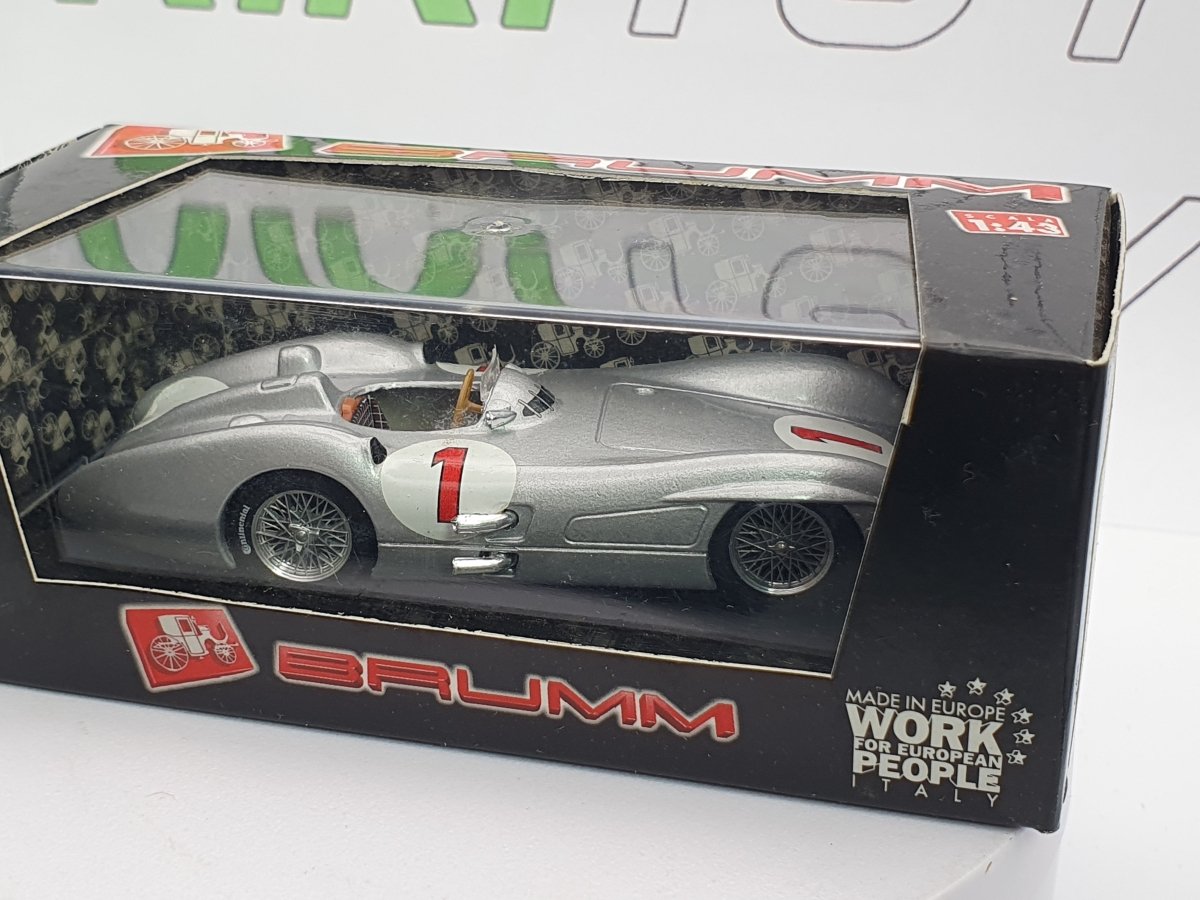 Mercedes Benz W 196 C Brumm 1/43 Argento 1954 - RikiToys - Brumm