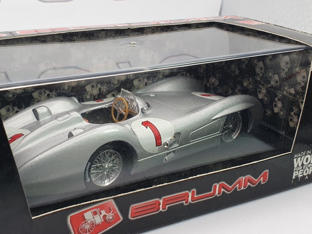 Mercedes Benz W 196 C Brumm 1/43 Argento 1954 - RikiToys - Brumm