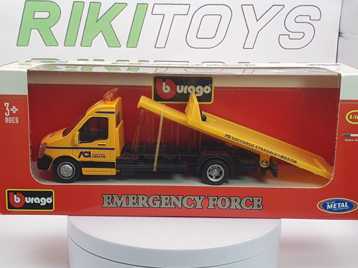 Mercedes Carro Attrezzi Burago 1/43 Giallo - RikiToys - Burago