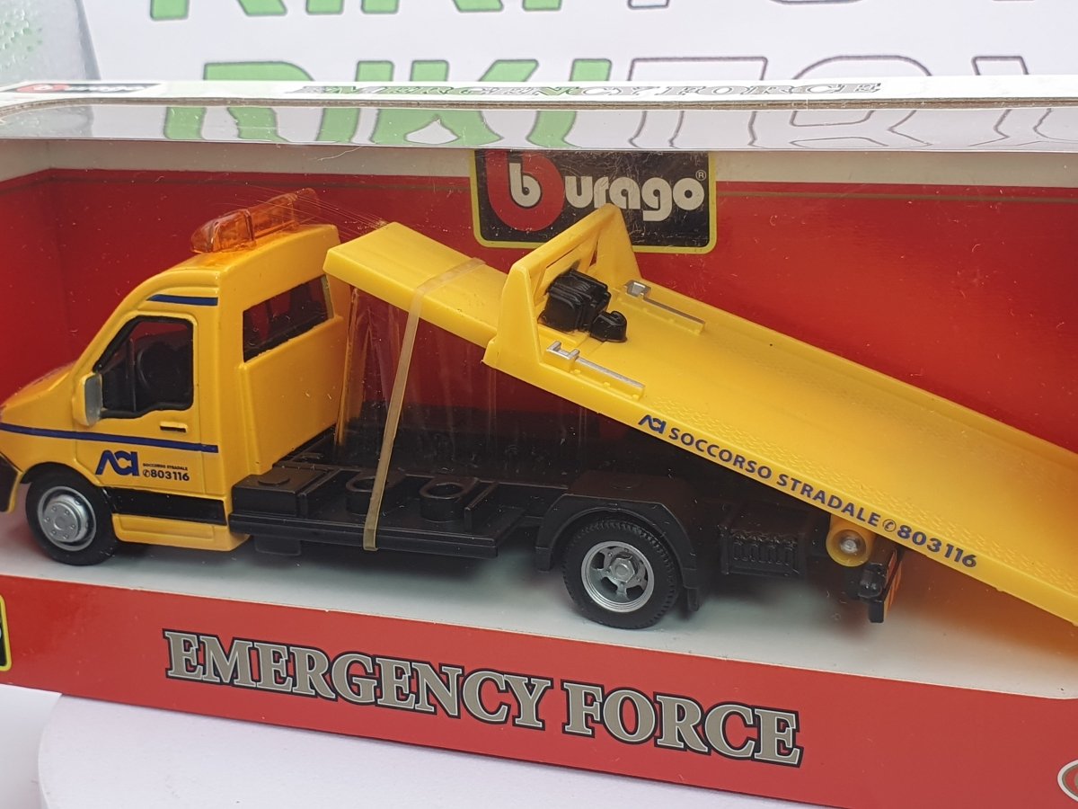 Mercedes Carro Attrezzi Burago 1/43 Giallo - RikiToys - Burago