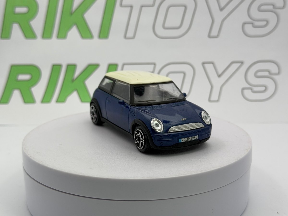 Mini Cooper Burago 1/43 Blu 2003 - RikiToys - Burago