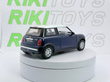 Mini Cooper Kinsmart 1/28 Blu metallizzato - RikiToys - Kinsmart